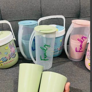 BỘ CA NHỰA KÈM 2 LY FAMILY TLT (BỘ)