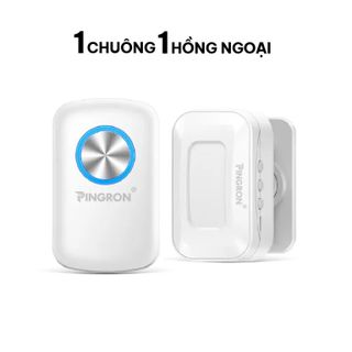 Chuông báo khách không dây chuông rời C10 PINGRON -  1 chuông 1 hồng ngoại