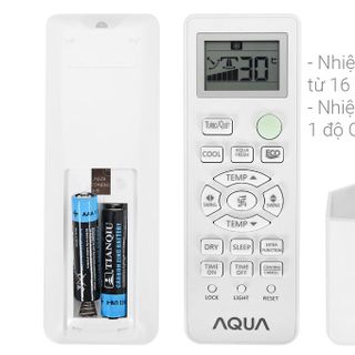 Remote máy lạnh AQUA ML158 - Nút xanh lá