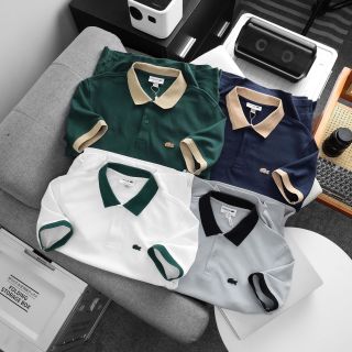 Áo thun polo nam. Chất liệu vải pique hãng xịn, sợi vải mịn mướt vừa, mặc lên fom dáng đứng rất đẹp. Fom chuẩn xuất khẩu