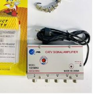 Bộ chia cáp truyền hình có khuếch đại CATV ra 4 Tivi - Đẩy điện Signal 4 (Cái)