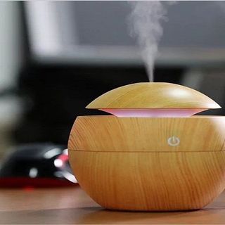 Máy phun sương tạo ẩm khử mùi khếch tán tinh (hình tròn vân gỗ)