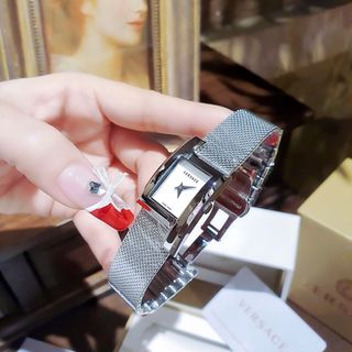 ĐỒNG HỒ NỮ CAO CẤP VERSEC GRECA DÂY LƯỚI MẶT CHỮ NHẬT NIỀNG THÉP