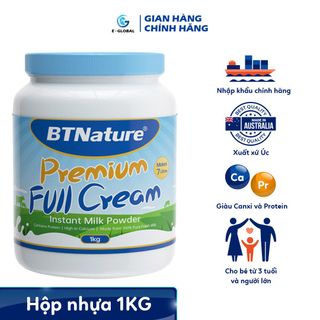 Sữa bột nguyên kem BTNature giàu Canxi-Protein