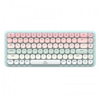Bàn phím cơ Fun+ Kết nối Bluetooth & dây, 84 phím màu hồng Ugreen 90843 cao cấp (Brown switch)