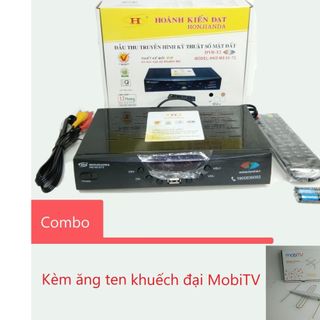 Đầu Thu Truyền Hình KTS DVB MS02-T2 + ANTEN KHUẾCH ĐẠI MOBI