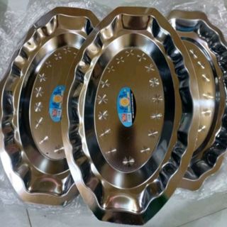 ĐĨA CÁ KHAY INOX, ĐĨA HẤP CÁ CẠN HAY ĐỰNG CÁ TIỆN DỤNG 40CM CAO PHONG (T100) (CÁI)