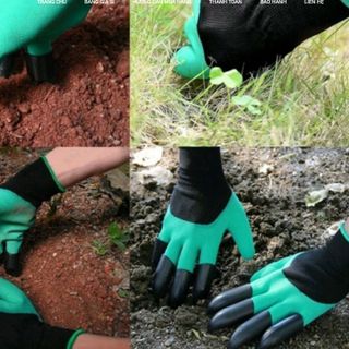 GĂNG TAY LÀM VƯỜN CÓ MÓNG VUỐT CHUYÊN DỤNG - DỄ DÀNG ĐÀO XỚI ĐẤT - CO GIÃN ĐÀN HỒI RẤT ÊM (T200) (CÁI)