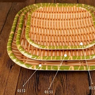 ĐĨA PHÍP GIẢ MÂY TRÚC HÌNH CHỮ NHẬT CHẤT LIỆU NHỰA ABS KO ĐỘC HẠI SIZE 0151-11C (T80) (CÁI)