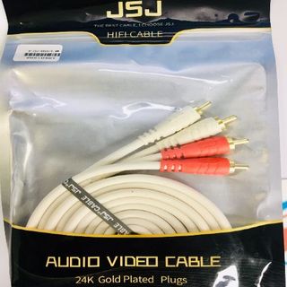 Dây AV JSJ 4 đầu - Màu Trắng 1.8M - 4421