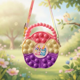 TÚI SILICON QUAI XÁCH HOẠT HÌNH CHO BÉ – NHIỀU MÀU DỄ THƯƠNG - PIPI STORE