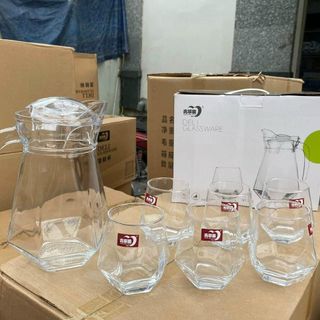 BỘ BÌNH THỦY TINH KÈM 6 CỐC DELI EH1028- L7 (T6)