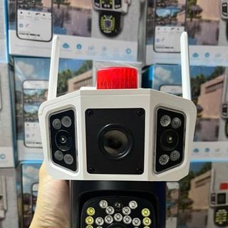 Camera Wifi ngoài trời Yoosee Q009 3 khung hình đèn cảnh báo (có màu ban đêm)