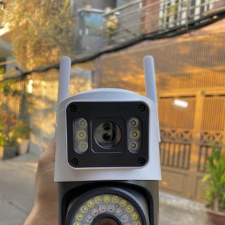 Camera 4G Yoosee Q36-4G 2 mắt 2 khung hình, khe sim 4G ( Là mẫu Q36 thường thêm khe sim 4G )