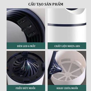 ĐÈN BẮT MUỖI HÌNH TRỤ CỔNG USB THÔNG MINH