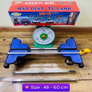 Chân máy giặt tủ lạnh INOX Tuấn Huy 48-60cm ( Hộp Đỏ PDP CTL )