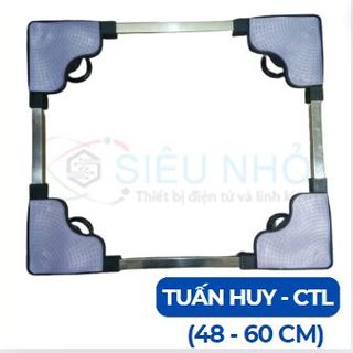 Chân máy giặt tủ lạnh INOX Tuấn Huy 48-60cm ( Hộp Đỏ PDP CTL )