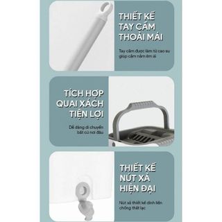 THÙNG LAU NHÀ COCO ĐỨNG TỰ XOAY 360 ĐỘ TẶNG KÈM 2 DẺ LAU KO HỘP (T6)(CÁI)