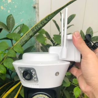 Camera Wifi 3 mắt 3 khung hình 12MP YOOSEE Q54D - phiên bản mới của mã có loa