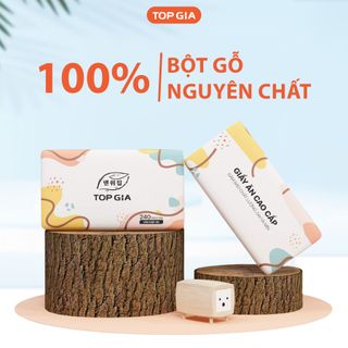 Giấy ăn rút Topgia thùng 40 gói đa sắc cao cấp 240 tờ 4 lớp, dập vân 4D, mềm mịn, thấm hút tốt