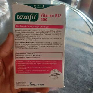 Taxofit  Vitamin B12 500  30 viên năng lượng và hiệu suất tinh thần