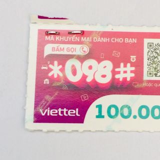 Thẻ Cào Viettel 100.000đ