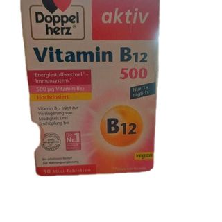 Viên Uống VITAMIN B12 DOPPELHERZ 500 – HỘP 30 viên