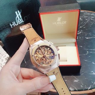 SĂN SALE ĐỒNG HỒ NAM TRUNG CẤP HULOT DÂY DA MẶT TRÒN GIÁ MỚI