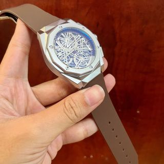 SĂN SALE ĐỒNG HỒ NAM TRUNG CẤP HULOT DÂY DA MẶT TRÒN GIÁ MỚI