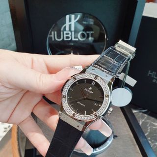 ĐỒNG HỒ CẶP SIÊU CẤP NHÀ MÁY HB HULOT CAO SU BỌC DA ĐEN CÓ GIẤY KIỂM ĐỊNH