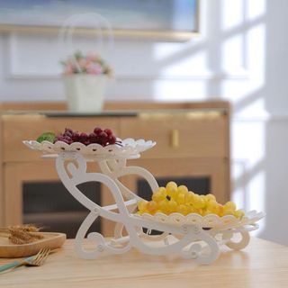 KHAY ĐỰNG TRÁI CÂY 2 TẦNG