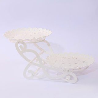 KHAY ĐỰNG TRÁI CÂY 2 TẦNG