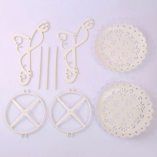 KHAY ĐỰNG TRÁI CÂY 2 TẦNG