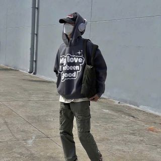 Áo Hoodie Nỉ PE Dày In Nổi "My Love I've Been Good" Unisex