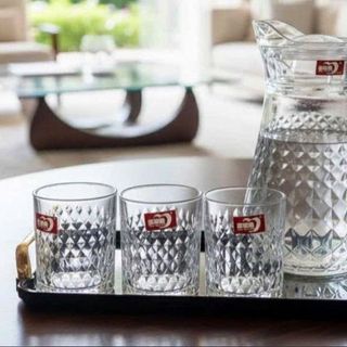 BỘ BÌNH THUỶ TINH KÈM 6 LY SỌC A-EH1009-2BL7 (T6)