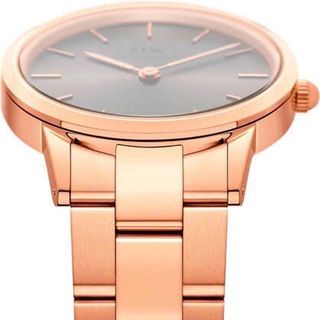 ĐỒNG HỒ NAM NỮ CAO CẤP D WELLINGTON ICONIC LINK GOLD ROSE MẶT XÁM FULLBOX HỘP NƠ