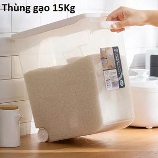Thùng Đựng Gạo Thông Minh CHAHUA 10kg, 12kg, 15kg - Thùng Gạo Chất Liệu Nhựa PP An Toàn Tiện Lợi