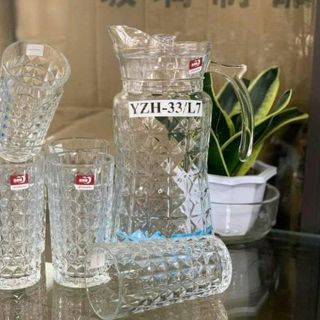 BỘ BÌNH THUỶ TINH DELI KÈM 6 LY YZH-33L7 (T6)