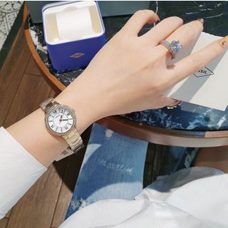 SĂN SALE ĐỒNG HỒ NỮ CAO CẤP POSSIL VIRGINIA MẶT TRÒN MINI VIỀN HỘT