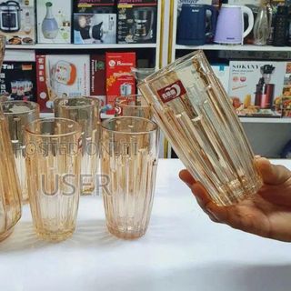 BỘ BÌNH THUỶ TINH VÀNG KÈM 6 LY 370ML YZH-43CL7HA (T6)