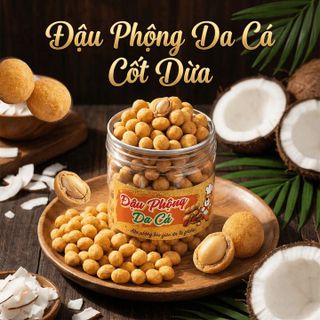 ĐẬU PHỘNG DA CÁ CỐT DỪA THƠM NGON, GIÒN RỤM 500G - WINNIE HOUSE