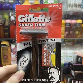 DAO CẠO RÂU GILLETTE SUPER THIN KÈM LƯỠI DAO