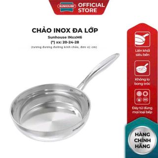 CHẢO INOX ĐA LỚP SIZE 26CM SUNHOUSE IN26M6