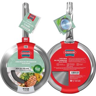 CHẢO INOX ĐA LỚP SIZE 20CM SUNHOUSE IN20M6