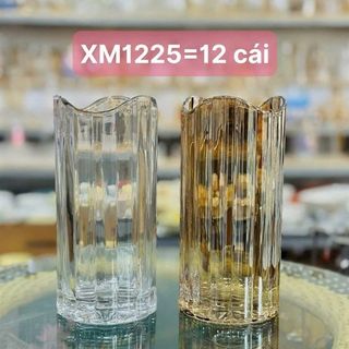 Lọ Hoa, Bình Hoa Thủy Tinh XM1225 Vàng (THÙNG 12C)