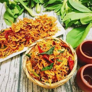 Khô Gà Lá chanh thơm, mềm, loại 1, túi zip 500gr