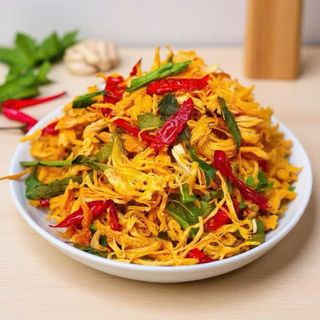 Khô Gà Lá chanh thơm, mềm, loại 1, túi zip 500gr