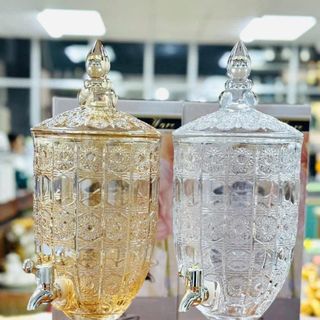 Bình Vòi Thủy Tinh Vàng 4,5L (THÙNG 4C)