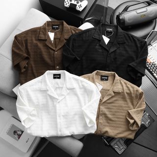 Áo thun polo nam. Chất 100% cotton, vải dệt hoạ tiết sang trọng tinh tế dày dễ mặc