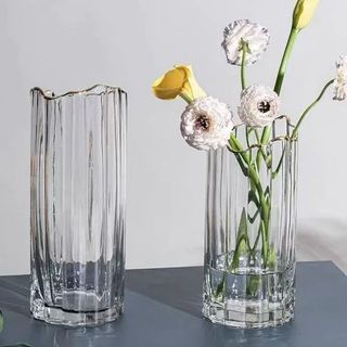 Lọ Hoa, Bình Hoa Thủy Tinh XM1225 Vàng (THÙNG 12C)